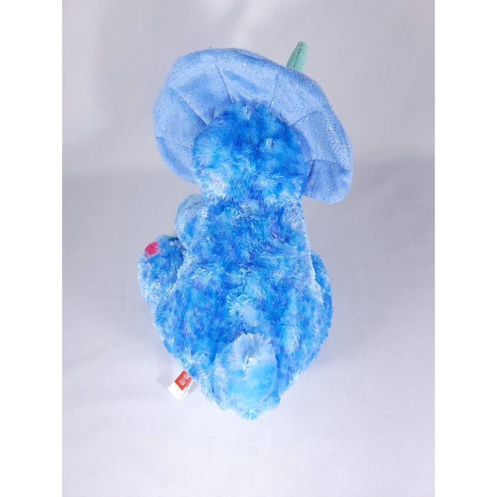 Wild Republic Triceratops‎ Dinosaur Plush Blue Sparkle 12" Toy Stuffed EUC - Picture 3 of 7